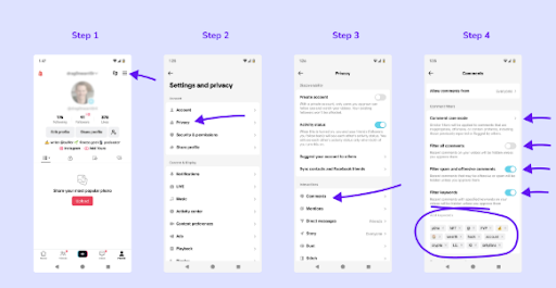 How to block on tiktok